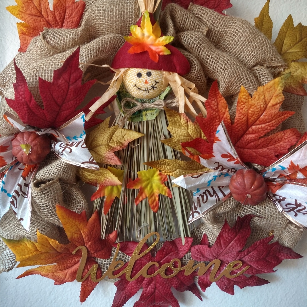 "Welcome" Fall Wreath
